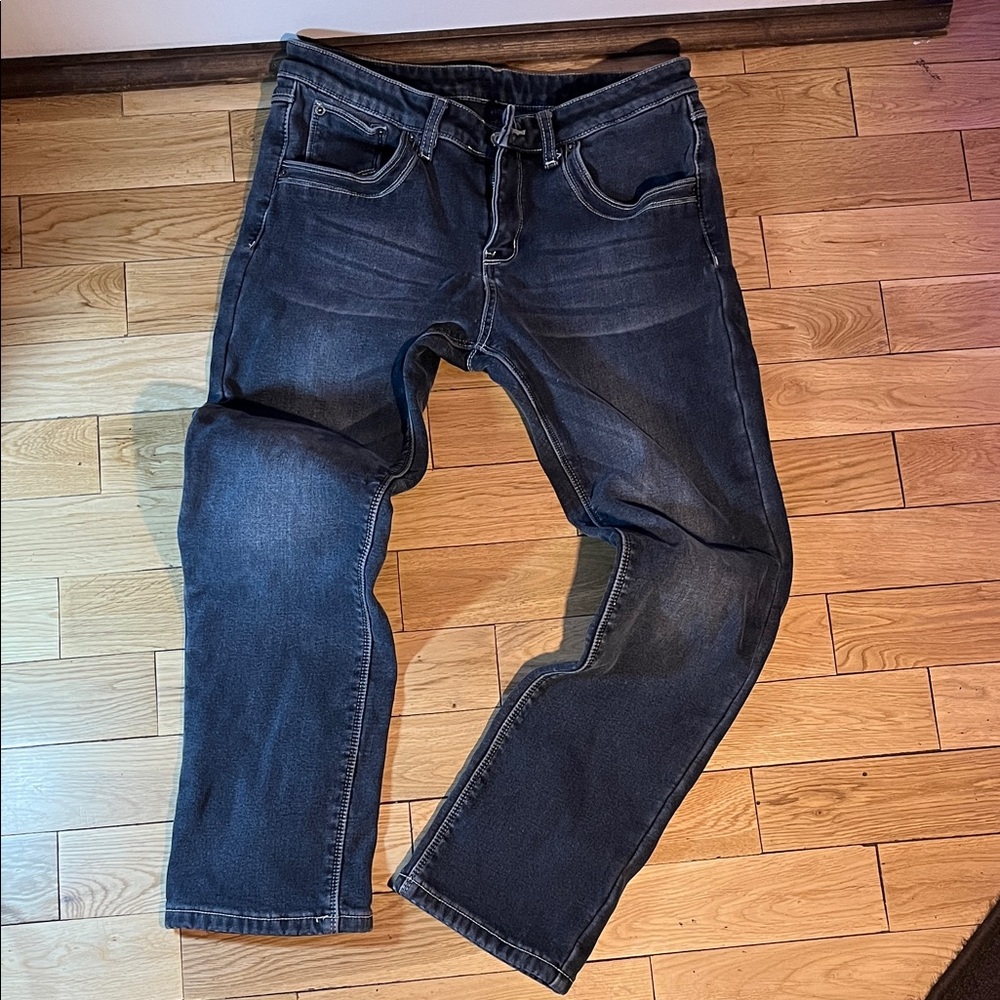 Women's Classic Dark Blue Straight Leg Jeans